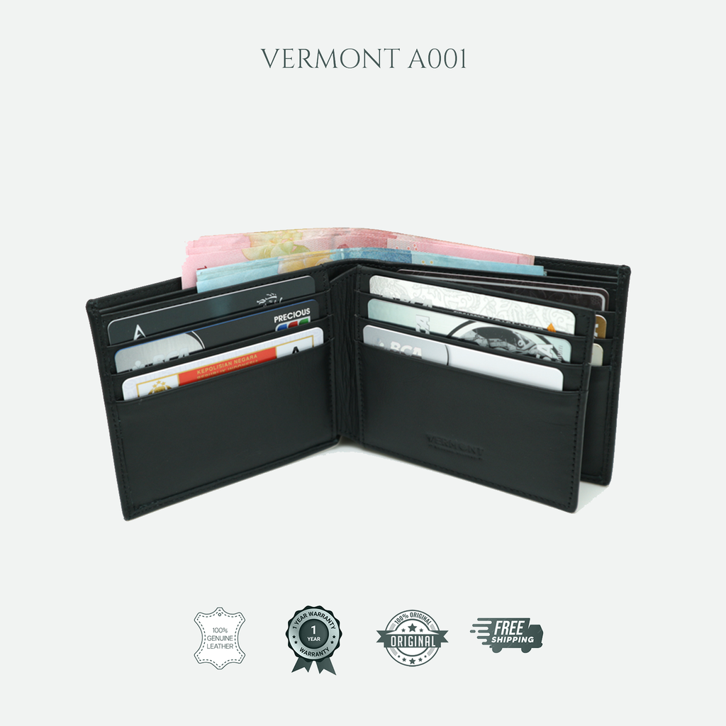 VERMONT A001 Genuine Leather Wallet