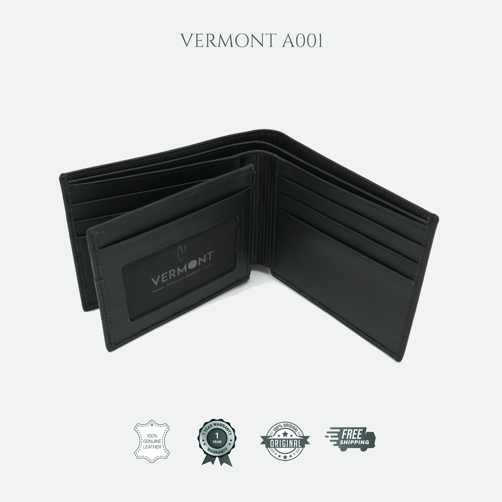 VERMONT A001 Genuine Leather Wallet