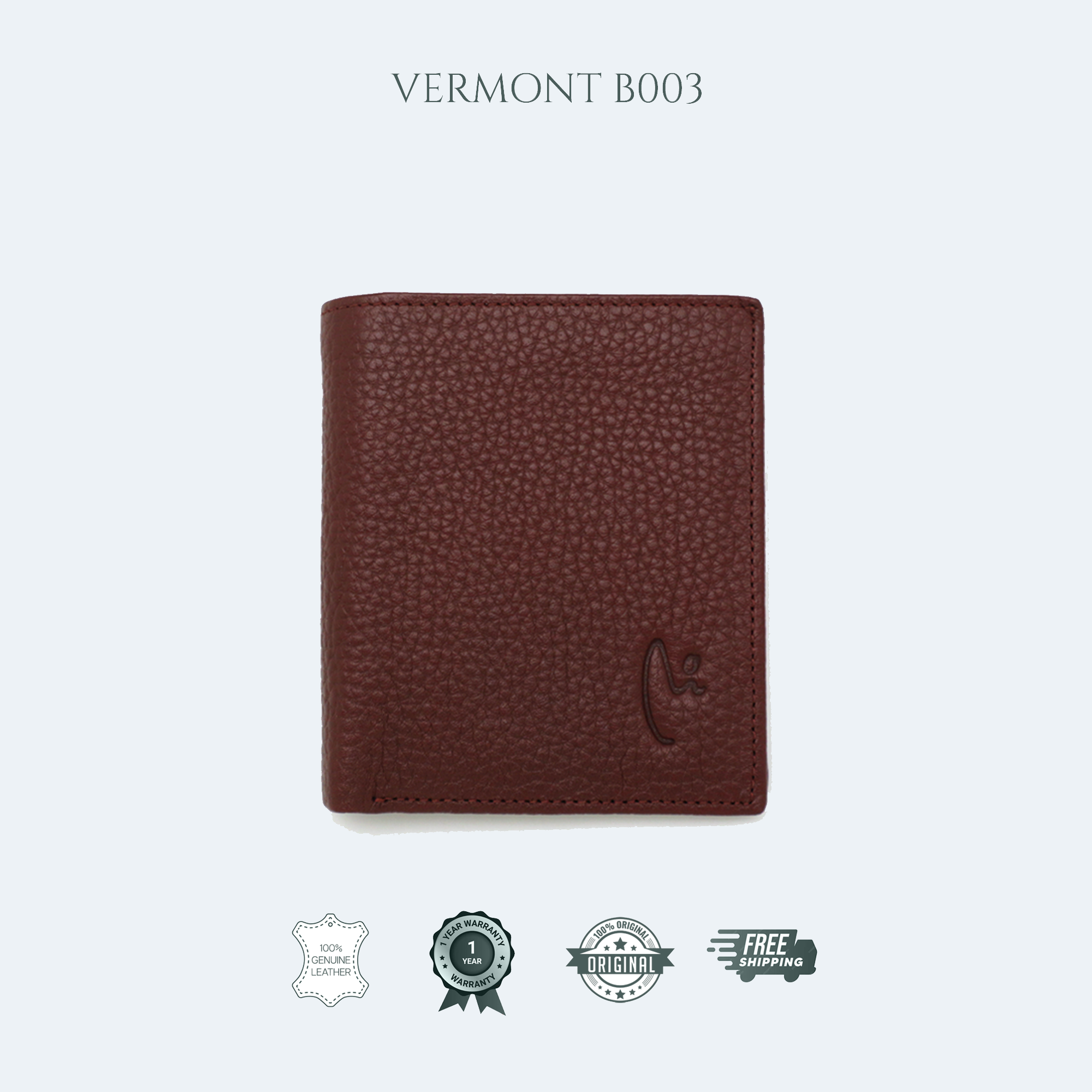 B003 - 6 Cards Bifold Wallet