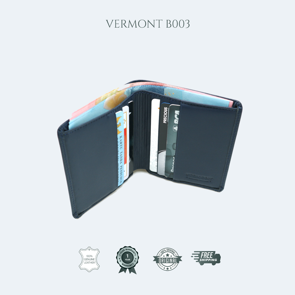 B003 - 6 Cards Bifold Wallet