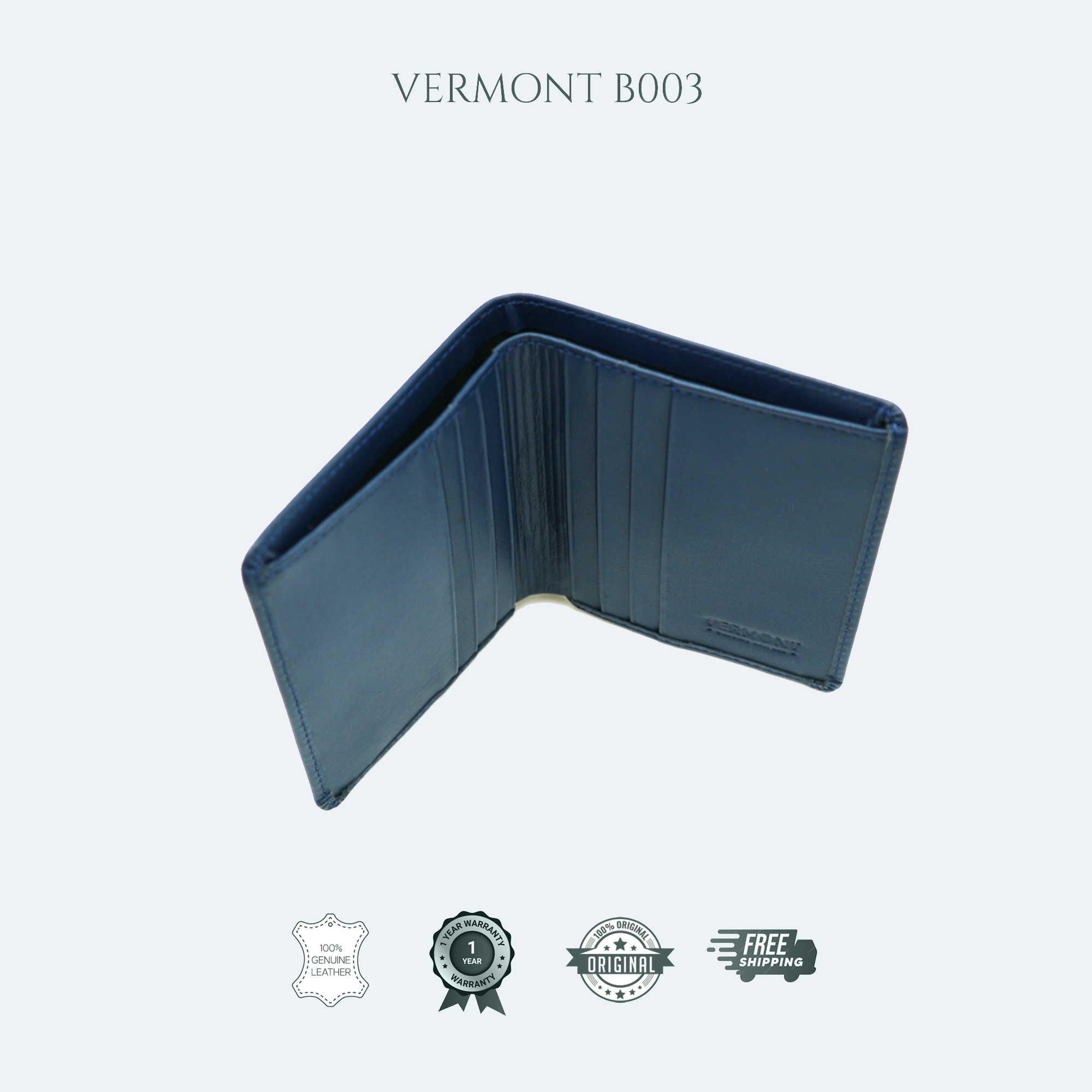 B003 - 6 Cards Bifold Wallet