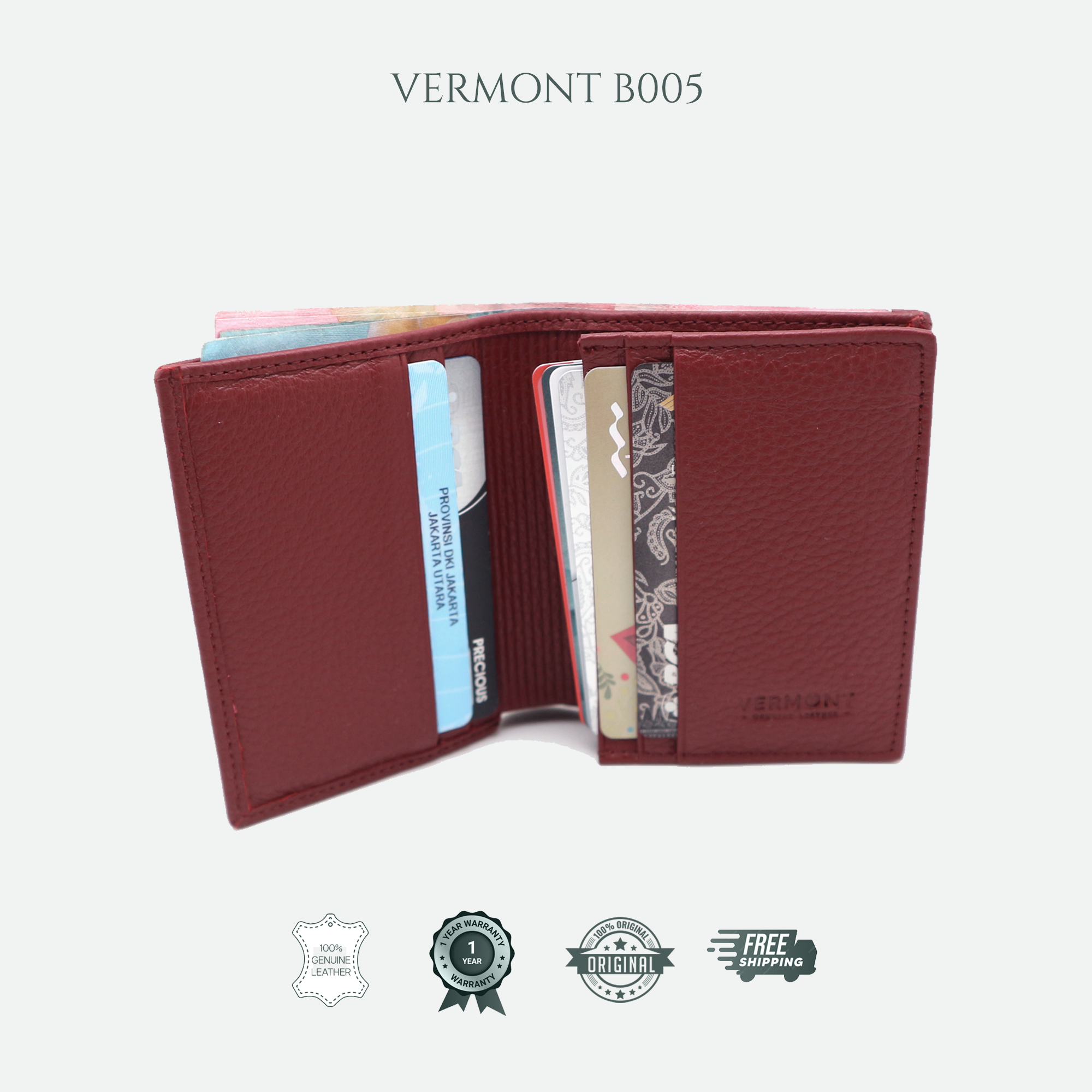 B005 - Compact Wallet with Card Pocket
