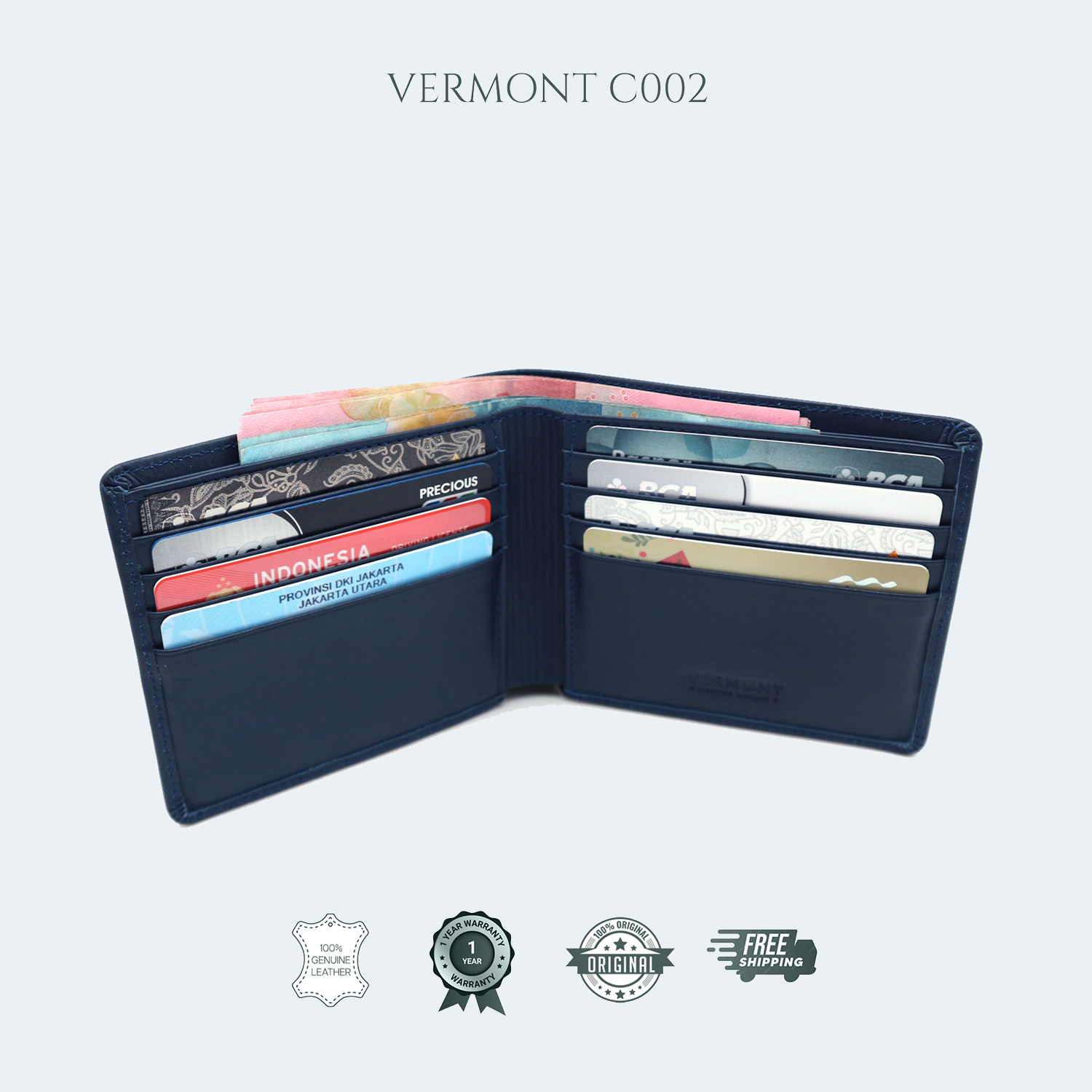 C002 - 8 Cards Bifold Wallet