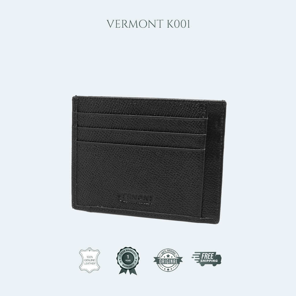 VERMONT K001 Genuine Leather Card Holder